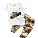 Summer Camouflage Toddler Clothing Set