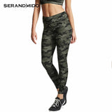 SERANDMIDO Camouflage Print Casual Women Leggings High Waist Girls Fitness Jeggings 2017 New Sexy Leggins Mujer Pants SM17L245